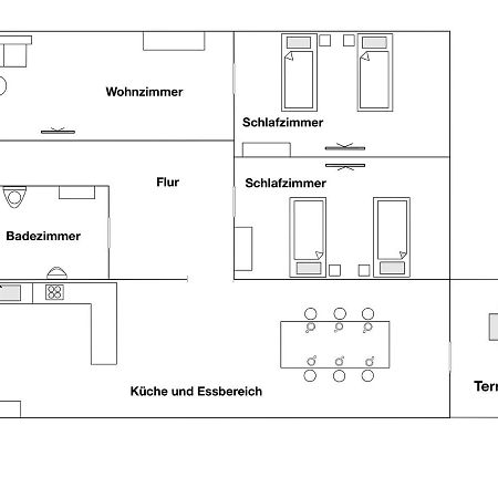 Moderne Ferienwohnung Klosterblick グックスハーゲン エクステリア 写真